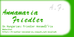 annamaria friedler business card